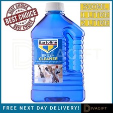BARTOLINE BRUSH CLEANER OIL BASED LIQUID PAINT REMOVER FOR BRUSHES 500ML 1L 2L