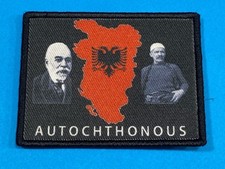 NEW KOSOVO ALBANIAN SOUVENIR PATCH-AUTOCHTONUS FLAG BANNER-8 Cm X 6 Cm
