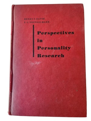 Perspectives in Personality Research