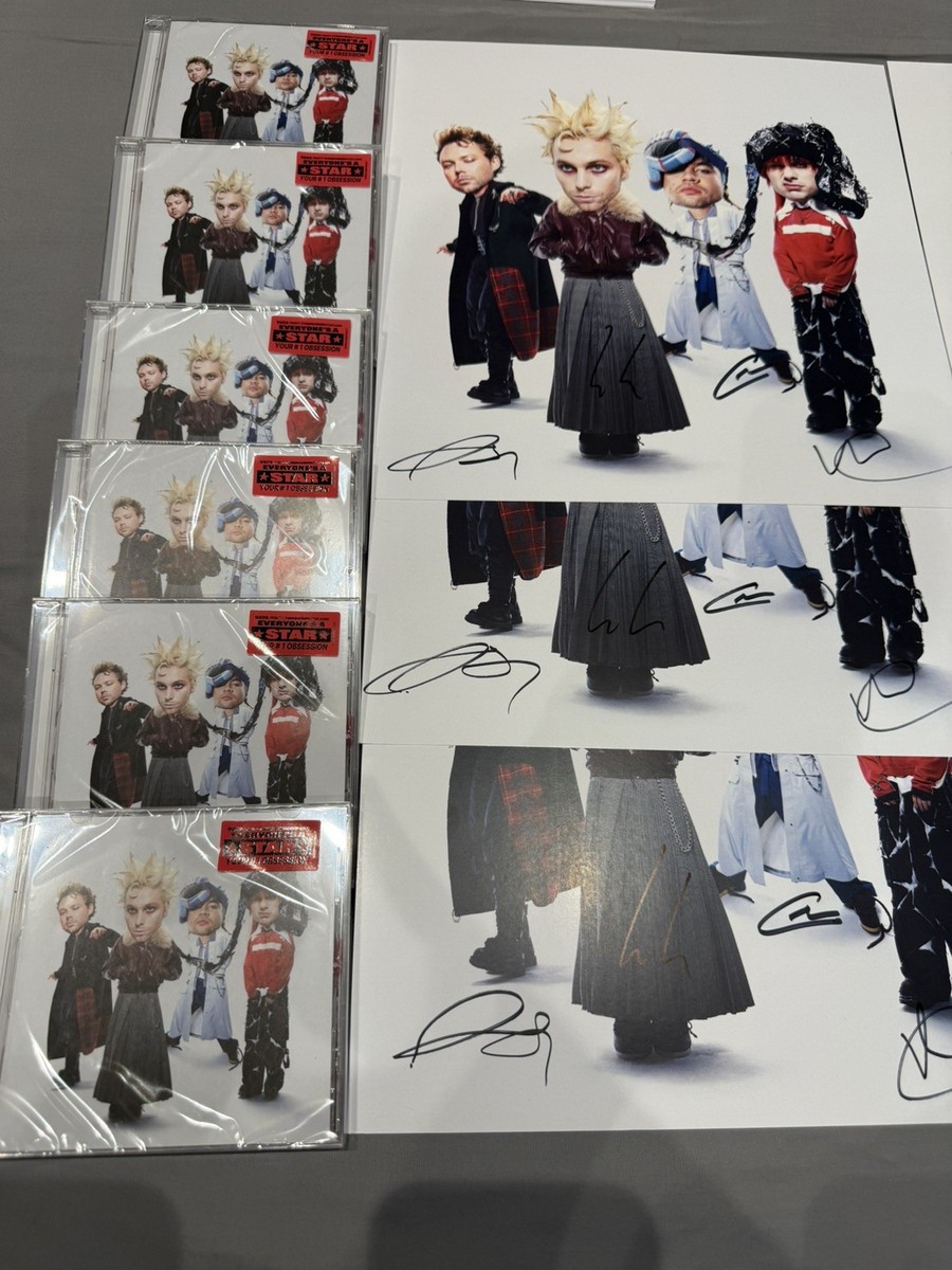 5 Seconds of Summer 5SOS Signed - Everyone's A Star CD + Signed 12