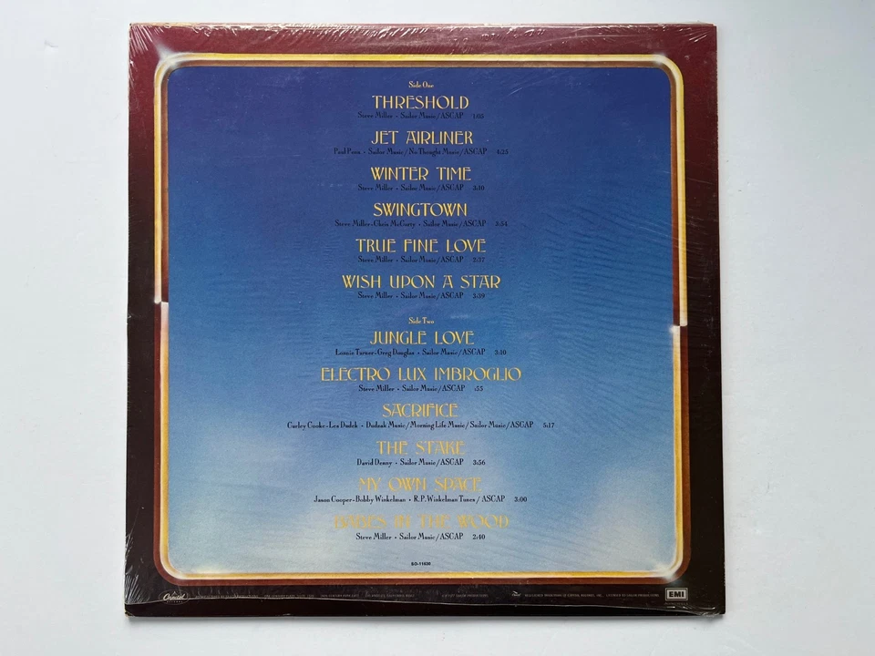 The Steve Miller Band-Book Of Dreams- 1977 Capitol LP original SEALED unplayed - Image 2 of 4