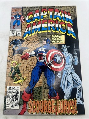 Captain America #397 February 1992 Marvel Comics Scourge Lurks