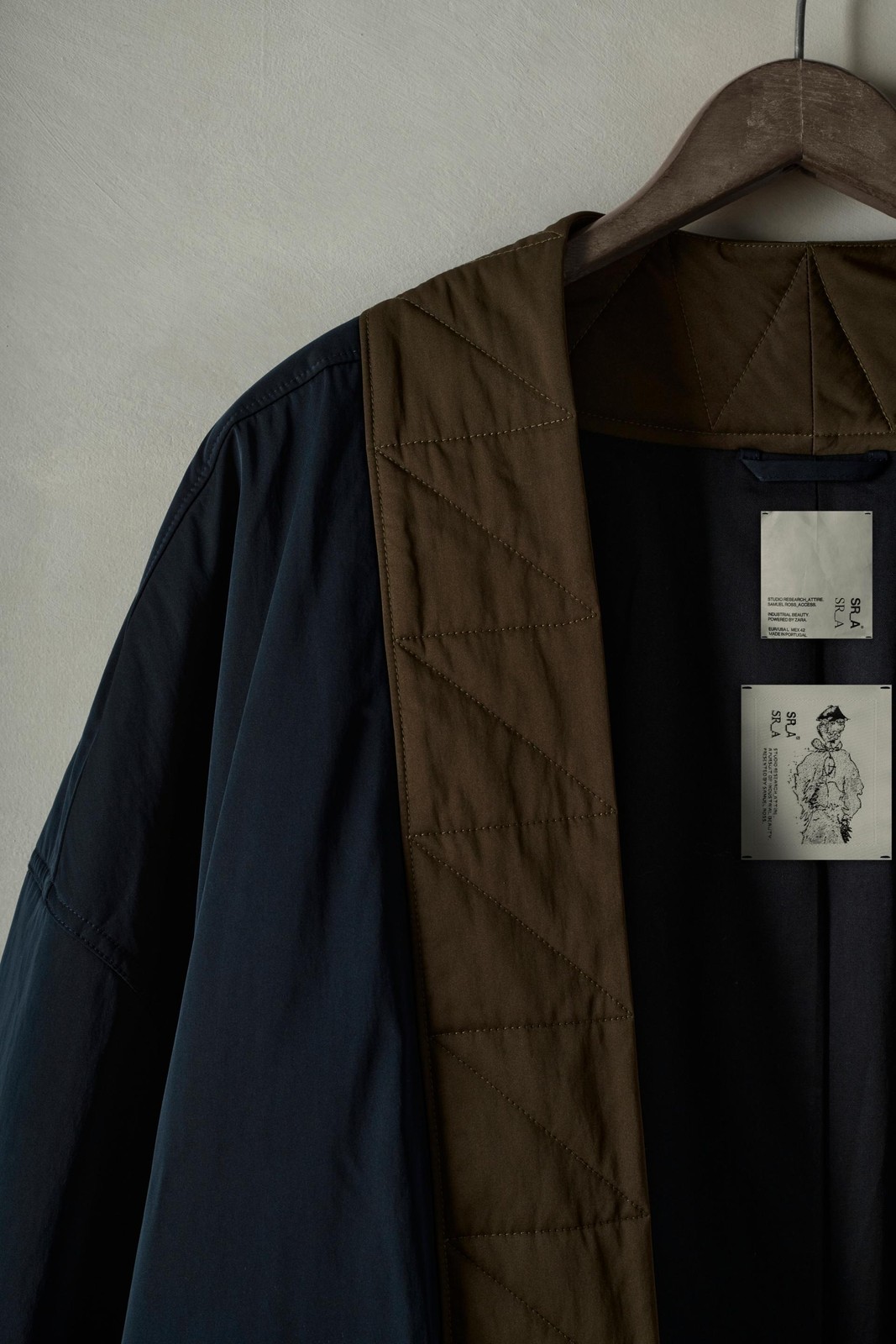SR_A X ZARA COLLECTION PADDED TECHNICAL COAT IN NAVY BLUE SIZE S - M *RRP £229 image 3