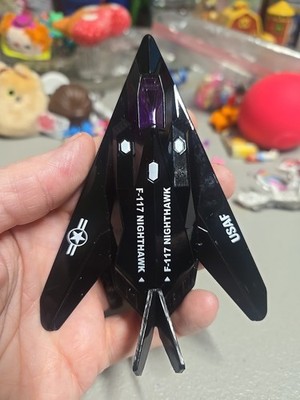 F-117A Stealth Fighter Jet U.S. Air Force Plane. Diecast Black