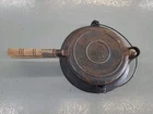 Vtg Wagner Ware Sydney O #1408 Cast Iron Waffle Maker Low Base Pat. Feb. 22 1910