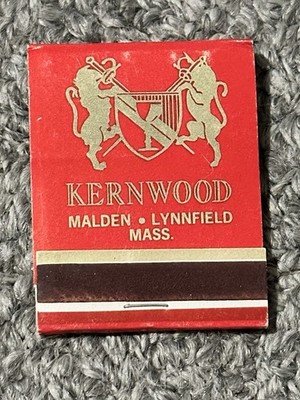 Vintage Matchbook Kernwood Restaurant Malden Lynnfield Mass MA Massachusetts 