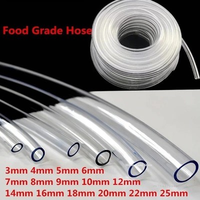 PVC Clear Plastic Tube Pipe 3mm 4mm 5mm 6mm 7mm 8mm 9mm 10mm 11mm 12mm +more