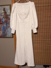 Wedding Dress Ivory long sleeve Missacc Brand - New, Size 14