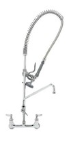 T&S B-0133-ADF12-B PRE-RINSE UNIT SPRING ACTION 8'' WALL MOUNT 12'' ADD-ON FAUCE