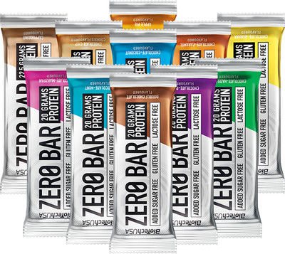 (27,90 EUR/kg) Biotech USA Zero Bar Protein 20 x 50g Riegel MHD