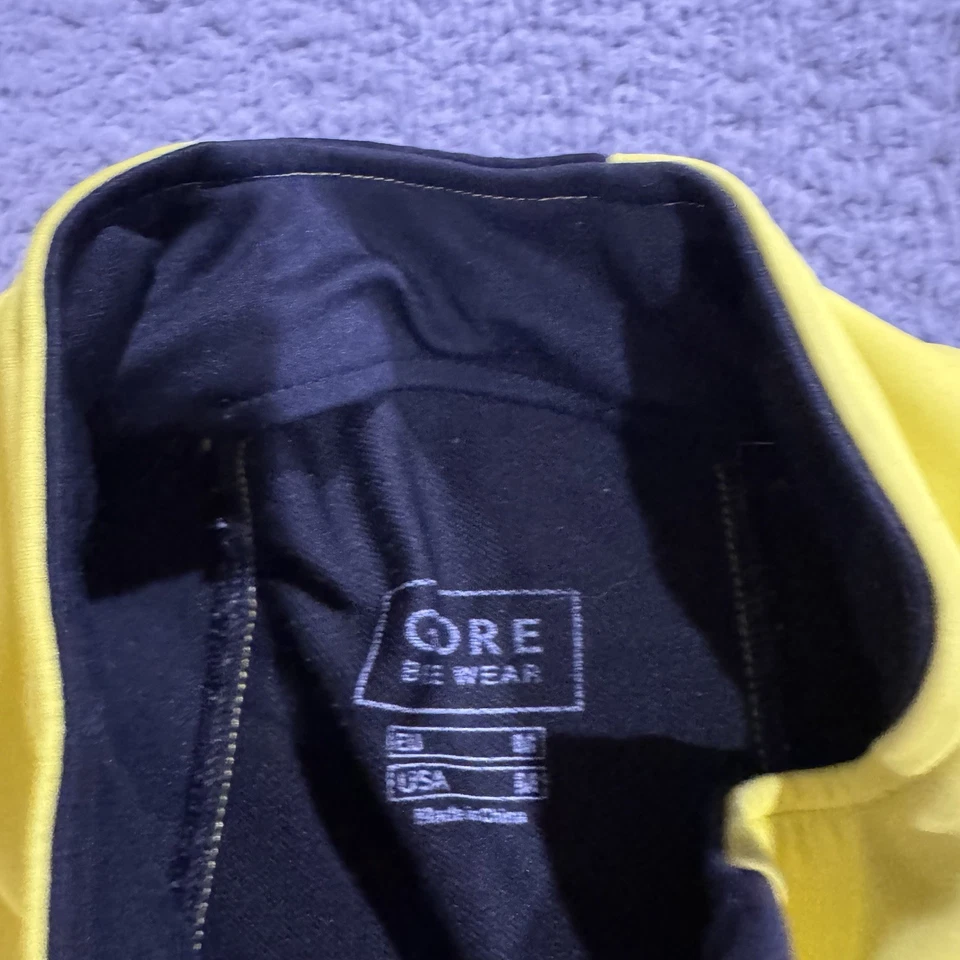 Chaqueta Gore Bike Wear para Hombres Mediana Amarilla Cremallera Completa Windstopper Carcasa Suave Ciclismo Foto 4 de 4