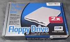 SmartDisk External USB Powered Floppy Disk Drive Titanium Edition Windows or Mac
