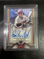 2023 Topps Museum Collection Carlton Fisk Red Archival Autograph /10
