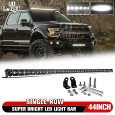 Single Row 44"Inch Slim LED Light Bar Combo Offroad Driving Lamp SUV ATV 42" 46"