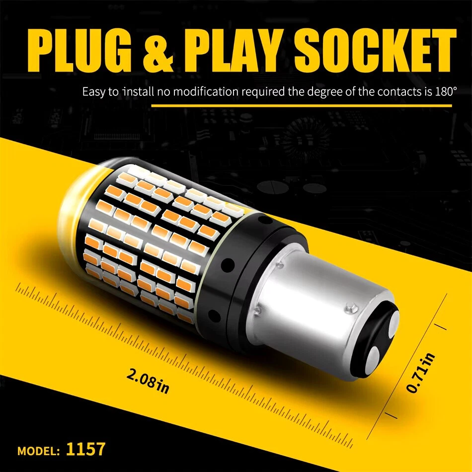 380 1157 Bay15d P21/5w Upgrade Xenon Stop Tail Light Bulbs Led Brake Light - Image 3 of 4