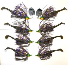 Bladed Swim Jigs WEEDLESS & 6 Bluegill Swim Jigs   3-5/16 & 3-3/8   w/Trailer