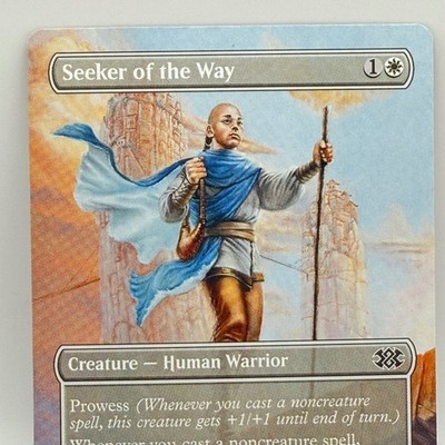 Seeker of the Way 341 Borderless Double Masters 2022 MTG Magic Douglas Shuler