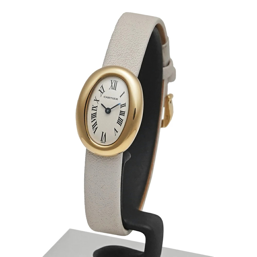 CARTIER Mini W1510956 Silver Case Size 25mm x 18mm Ladies Used