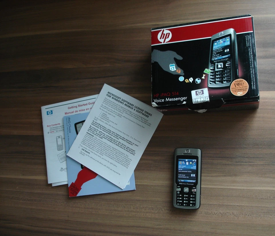 HP iPAQ 514 PDA Smartphone Windows Mobile Grau - Bild 1 von 4