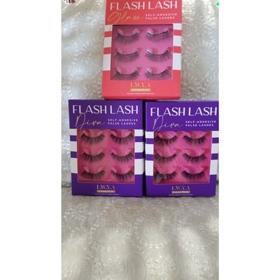 The Flash Lash Self Adhesive False Lash Trio from LWYA 