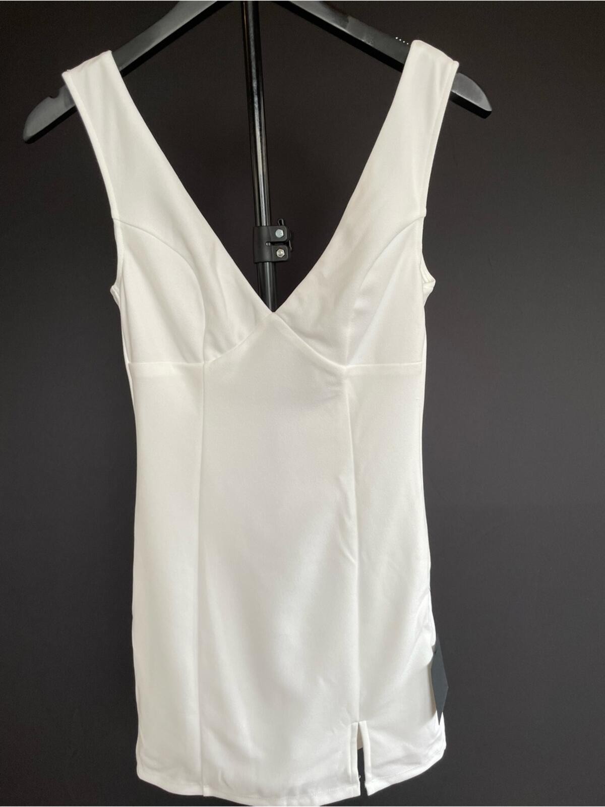 Lulus Perfection Bound White Cowl Back Mini Dress New With Tags Size Small