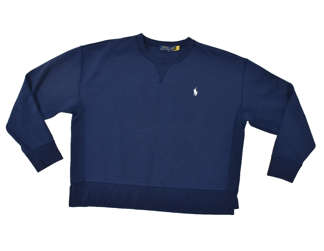 Polo Ralph Lauren Uomo Blu Pullover Girocollo Felpa Taglia XXL Pony Poliestere