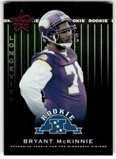 2002 Leaf Rookies & Stars Bryant McKinnie Longevity #/50 Rookie #136