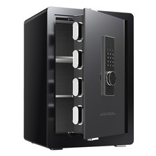 New LARGE STRONG STEEL SAFE KEY HIGH SECURITY HOME OFFICE MONEY CASH SAFETY BOX