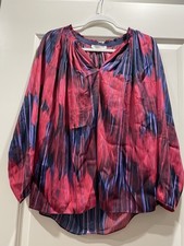 Halston Heritage Blouse Multicolor XL New