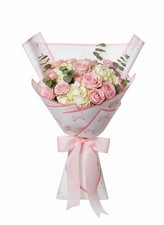 Premium Floral Wrapping Paper Pink -20 Sheets-22x22" Luxury Bouquet Wrap
