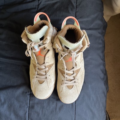Nike Air Jordan 6 Retro Travis Scott British Khaki Size11 Cactus Jack DH0690-200