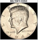 1966 KENNEDY HALF DOLLAR, 40 % SILVER,  BEAUTIFUL  RARE  COIN, FAST SHIPPING