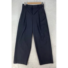 Calia Pants Women’s Small Black Truelight Wide Leg Trouser Belt Loop NEW $110
