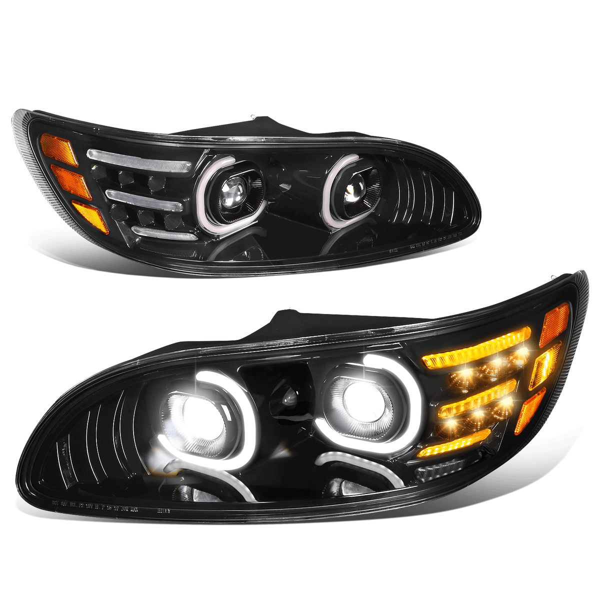 Fit 99-20 Peterbilt 325- 387 LED DRL Turn Signal Projector