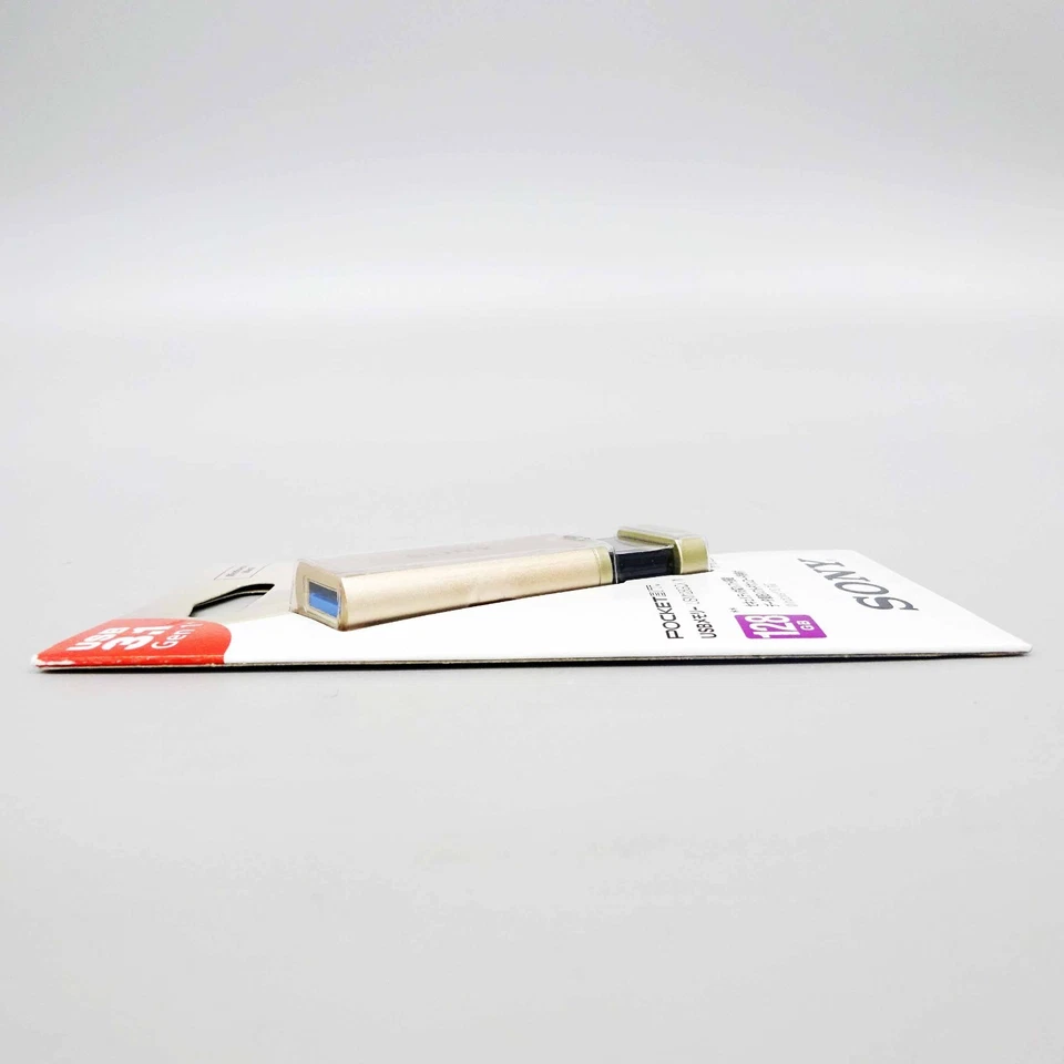 Sony USB3.0 corresponding USB Memory 128GB Gold cap Les USM128GQX N Japan NEW - Image 4 of 4