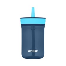 Contigo Kids  Leighton Straw 14 ounces Pack of 1 , Blueberry/Blue Raspberry