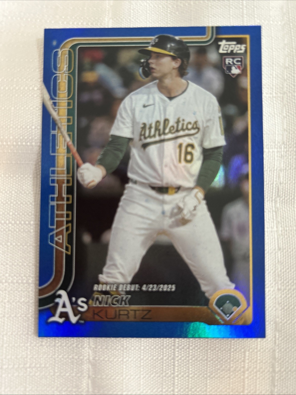 2025 Topps Update Blue Rainbow Foil #US197 Nick Kurtz #15/150 🔥🔥🔥