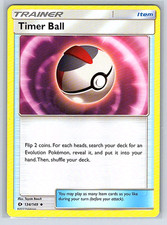 Palla Timer 134/149 Sole e Luna NM o LP Carta Pokemon