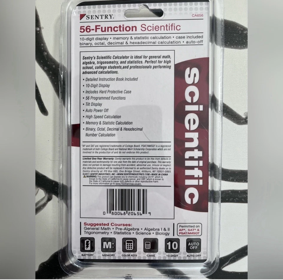 Calculadora científica SENTRY 56 funciones. Nuevo en embalaje. Foto 2 de 3