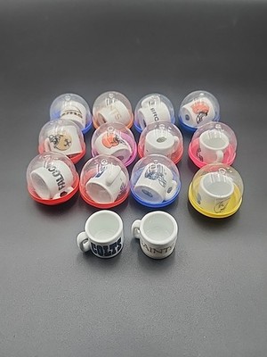 Lot 14 Mini Football Mugs Ceramic NFL Gumball Vending Machine 
