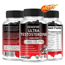 120 Capsules Testosteroa booster 12,100 mg, enhancing muscle explosive power