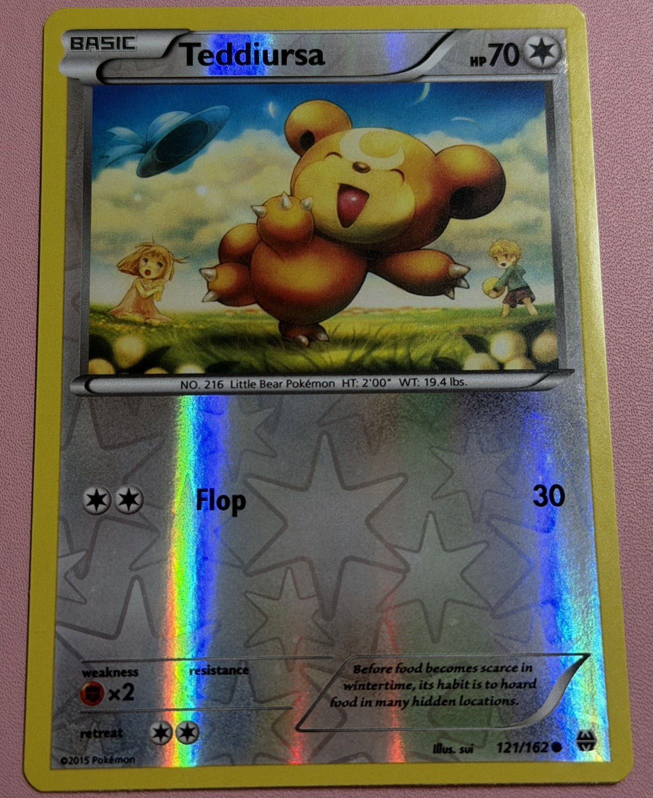 Teddiursa Common Reverse Holo XY - BREAKthrough 121/162 LP Pokémon TCG