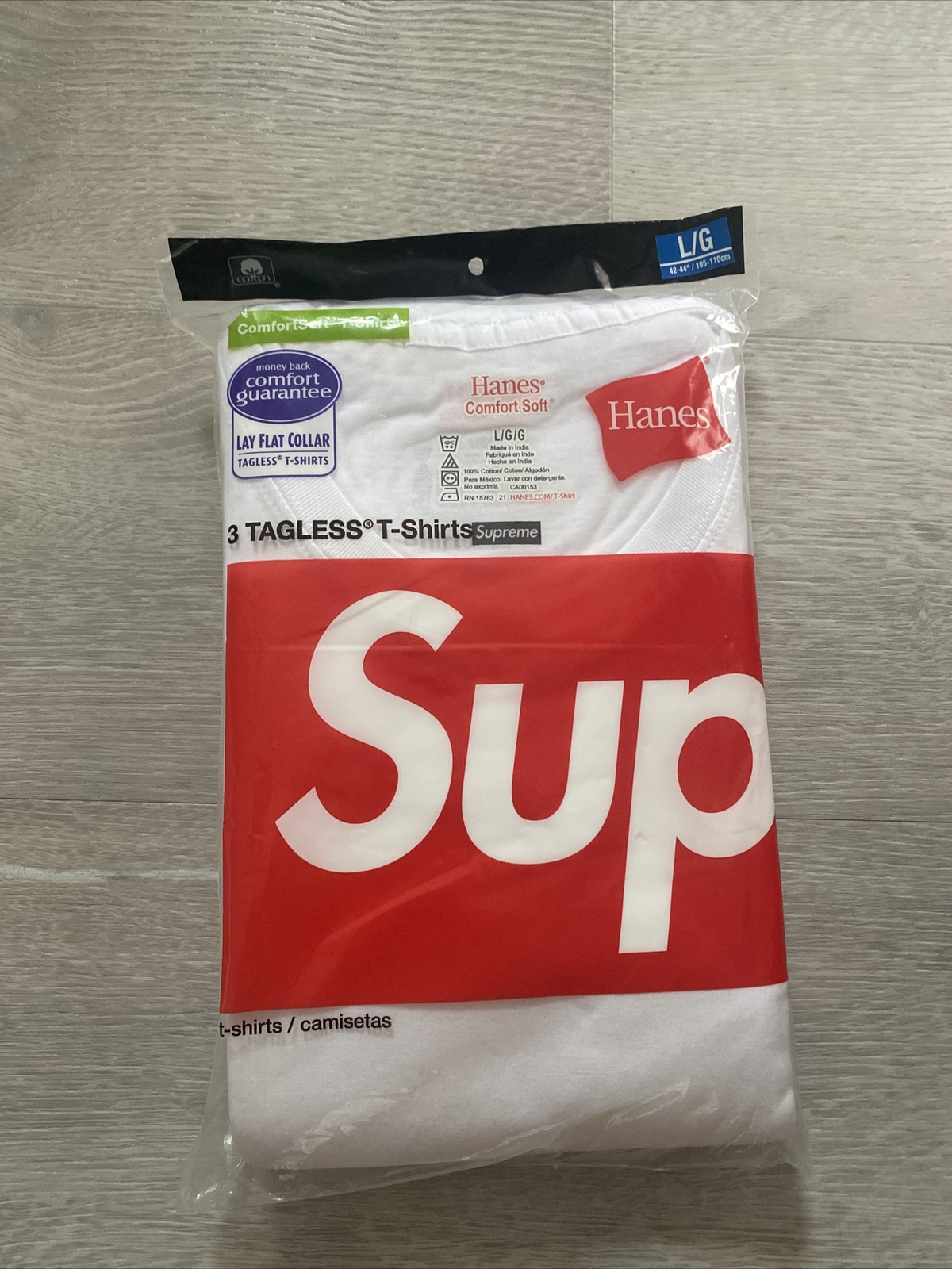 supreme hanes tagless