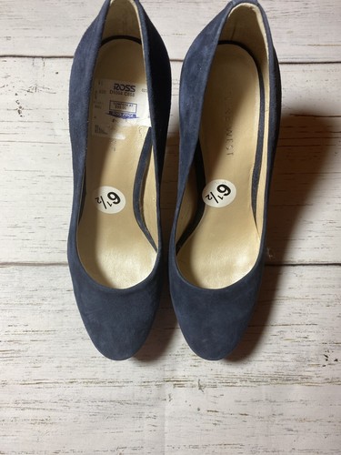 navy blue platform heels