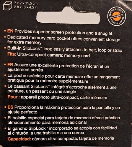 Lowepro Geneva10 Black Nylon digital Camera Case Bag Belt Loop & shoulder strap - Picture 4 of 4
