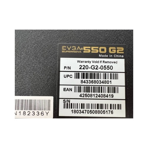 EVGA 220-G2-0550 SuperNOVA 550W Fully Modular Power Supply PSU ONLY - NO CABLES - Afbeelding 3 van 22