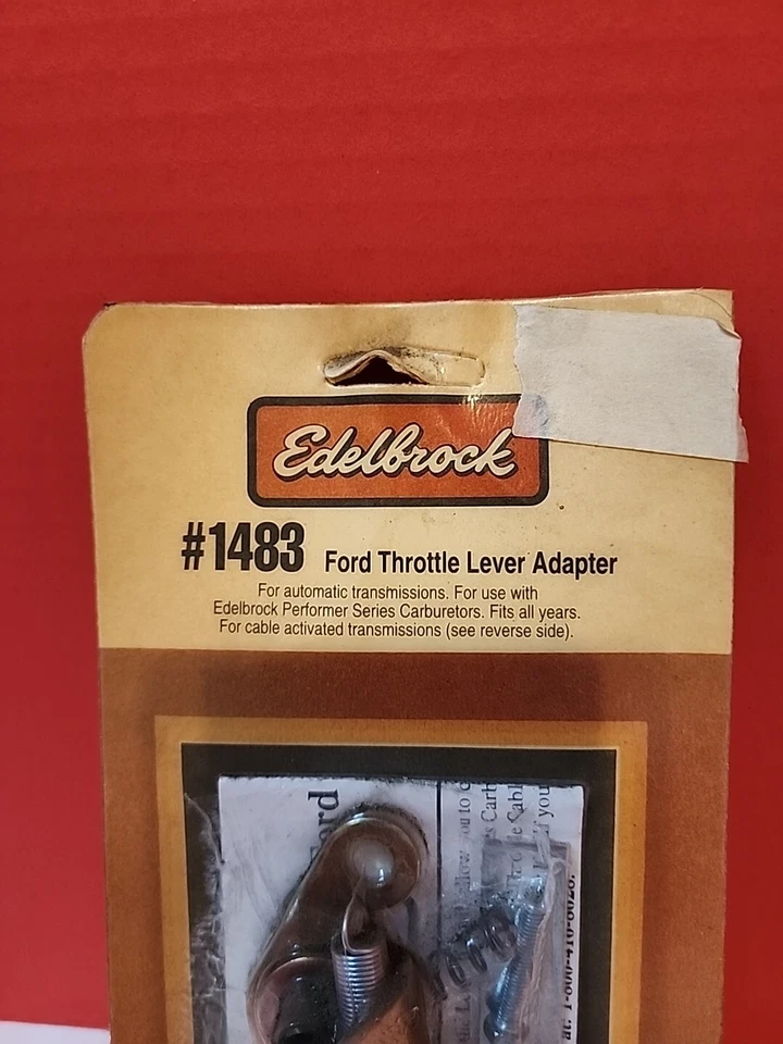 Edelbrock 1483 Performer Series Throttle Lever Adapter For Ford - Image 3 of 4
