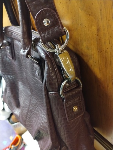 Jewell by Thirty-One Purple/Plum Pebble Crossbody Purse Handbag W/ Wallet - Picture 5 of 15