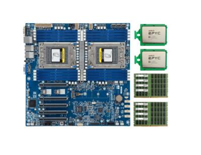 Gigabyte MZ71-CE1 (rev. 3.x/4.x) With 2x AMD EPYC 7532 CPU ，512GB DDR4 RAM
