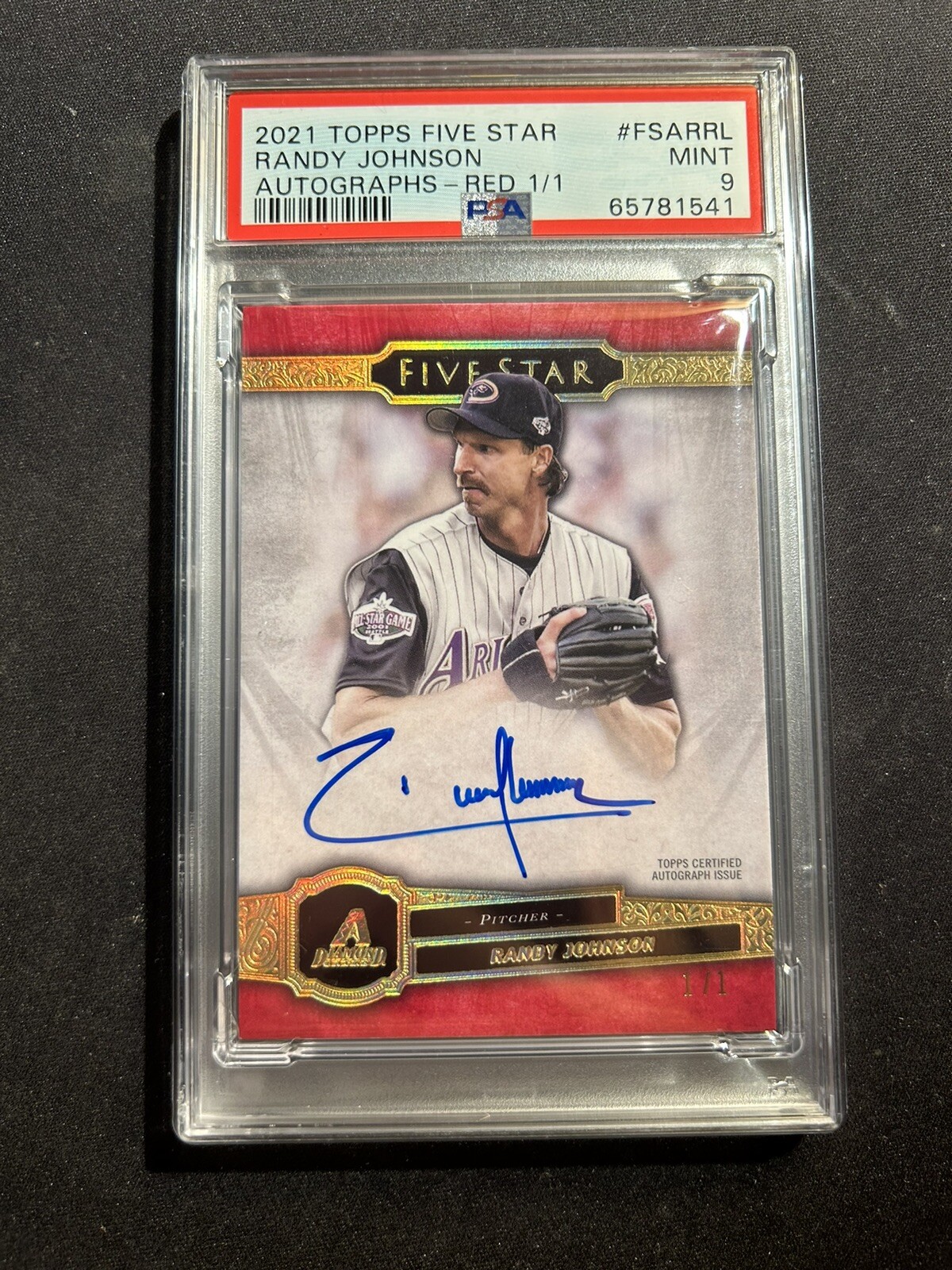 Randy Johnson 長め サイン入りカード 4/5 5シリfive star